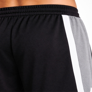 Shorts de sport noirs pour hommes en maille 100 % polyester, séchage rapide, respirants, pour la gym, la course, le basketball, l'entraînement, taille haute élastique, été - Product Image 6