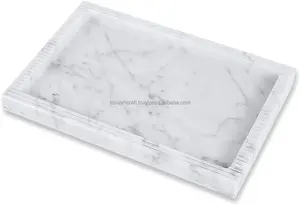 Bandeja de resina verde de calidad elegante, bandeja de servicio hecha a mano para decoración del hogar y hoteles, característica desechable, forma única - Product Image 5