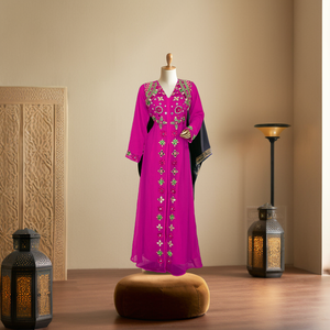 Low Wholesale Price Muslim Fashion Handwork Luxury Dresses Turkish <b>Women</b> <b>Kaftan</b> Dresses Modest Turkish Abaya <b>for</b> <b>UK</b> Muslim <b>Women</b> - Product Image 2