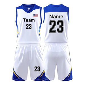 Maillot de basket-ball avec logo sublimation personnalisé pour hommes, short respirant de haute qualité, vêtements de sport en polyester BSCI, vente en gros - Product Image 2