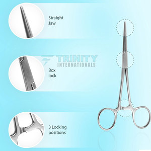 Pince hémostatique médicale réutilisable, droite, de précision, pour chirurgie - Product Image 5