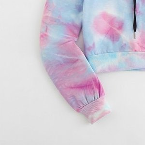 New Arrivals Custom Logo Women's Hooded Sweatshirt Solid Color Full Sleeve Knitted Breathable Autumn Wear Short Length Unlined - Product Image 6