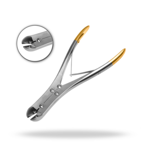 Coupe-fil à double action, droit, taille standard, instrument chirurgical orthopédique pour la coupe de fils - Product Image 1