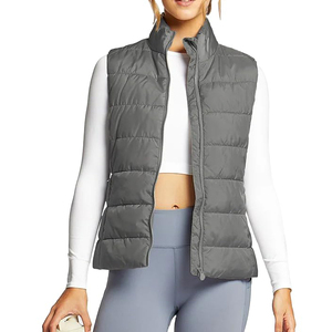 Chaleco Acolchado Ligero para Mujer, Chaqueta sin Mangas con Cuello Alto y Cierre Completo con Cremallera, Diseño Aislante y Cálido - Product Image 3