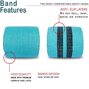 Bandes de Résistance Portables pour Fessiers et Hanches – Boucles de Résistance pour Entraînement à Domicile, Voyage, Fitness, Squats, Entraînement des Jambes, Bandes d'Exercice pour la Salle de Sport - Product Image 5