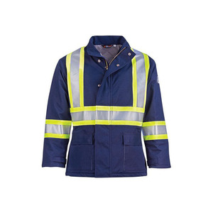 Veste de sécurité imperméable et isolante pour l'hiver, coupe-vent, haute visibilité pour la construction et les activités de plein air - Product Image 4