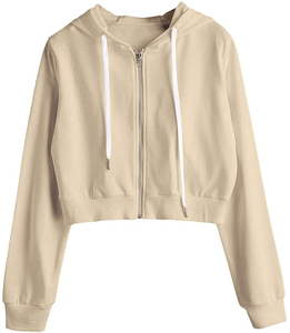 เสื้อฮู้ดครอปผู้หญิง แฟชั่นใหม่ คุณภาพสูง ราคาสมเหตุสมผล ผู้ผลิตจากปากีสถาน ขายออนไลน์ - Product Image 1