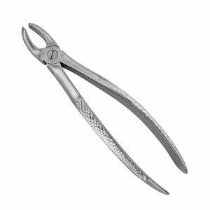 English Pattern Right Side Manual Dental Extraction Forceps Stainless Steel Ergonomic Grip Tooth <b>Removal</b> Clinic <b>Tool</b> - Product Image 1
