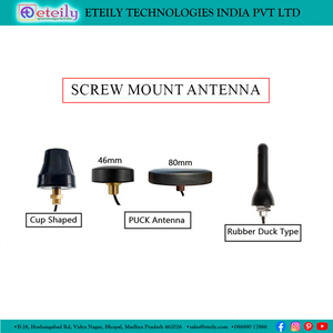 Meilleure antenne ETEILY 2,4 GHz 5dBi à montage sur vis avec câble RG174 + connecteur mâle (46 mm) IP65 50W pour la communication - Product Image 4