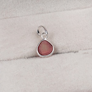 Pendentif en tourmaline serti clos, argent sterling 925, pierre précieuse facettée, fait main, style tendance, certifié GIA, bijoux pour femme - Product Image 2