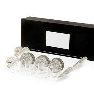 Bandeja de servir de nácar pulido Royal con platos de té, ecológica, apta para lavavajillas, decoración del hogar, platos y vajilla de alta calidad - Product Image 6