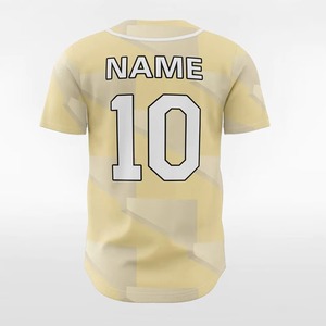 Maillot de baseball personnalisé sublimé unisexe à manches courtes en polyester anti-humidité coupe classique toutes saisons - Product Image 3