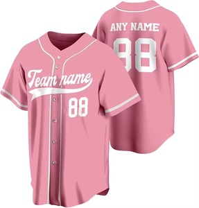 Maillots de baseball imprimés respirants pour hommes, uniformes de softball pour hommes imprimés numériquement, vêtements de sport par sublimation - Product Image 1