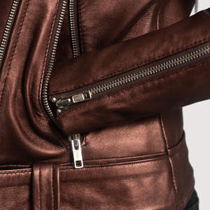 Chaqueta Clásica de Mujer Acolchada con Estampado de Piel de Oveja Genuina, Ligera y Ecológica para Invierno - Product Image 2