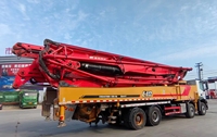 Camión Bomba de Concreto Usado Sany 62m 2020 con Chasis Mercedes Benz 180m³/h para Construcción de Infraestructuras y Edificios de Gran Altura