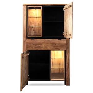 Modern Eco-friendly Luxury Modern Wooden <b>Wardrobe</b> Cabinet Solid Wood Doors Freestanding Bedroom Furniture School Hospital Dining - Product Image 5