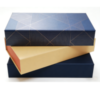 Boîtes à fentes en carton artistique pour cadeaux de photographe, portables, pour photos, verre, cristal, clé USB, avec fermeture magnétique faite à la main et dorure à chaud