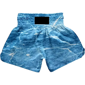 Shorts MMA Marbrés Blancs et Verts pour Femmes – Respirants, Teints en Pièce, Séchage Rapide, Polyester/Nylon, Coupe Classique, Vêtements d'Arts Martiaux Mixtes - Product Image 6