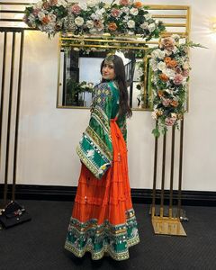ชุดเดรสอัฟกันคุชีคุณภาพสูง สีและขนาดตามสั่ง ชุดอัฟกานี คอสูง แขนยาว ปักลายหนัก ชุดแต่งงานสำหรับผู้หญิง - Product Image 3