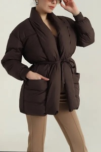 Chaqueta Abrigada Transpirable de Moda Otoño/Invierno, Diseño Personalizado con Logotipo, Forro de Piel de Oveja, Nylon y Lona, para Exteriores - Product Image 5
