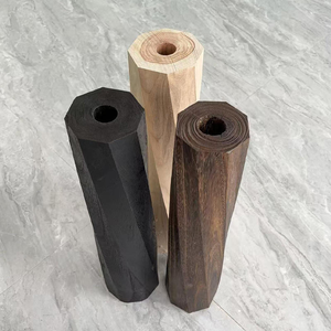 Vase d'art léger en bois massif - Vase à fleurs rétro en bois, ornement de décoration intérieure durable, accessoire de style de vie de niche par MULTI CRAFT - Product Image 1