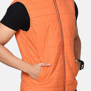 Wholesale Warm Men's Puffer Vest Fabric <b>Light</b> Weight Quilted Padded Vest Sleeveless <b>Jacket</b> for Men - Product Image 3