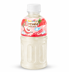 Prix de gros Bouteille PET 320ml NAWON Jus de pastèque et de litchi avec Nata De Coco Fabricant de boissons OEM/ODM - Product Image 1