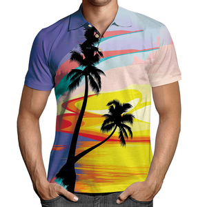 Envío Gratis, Camiseta Polo de Manga Corta con Estampado 3D de Amanecer y Atardecer, Secado Rápido, Estilo Harajuku, Ropa Urbana - Product Image 5