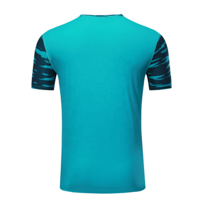 T-shirts personnalisés OEM pour hommes, sublimation, séchage rapide, impression intégrale, polyester, vêtements de sport, idéal pour le sport, la remise en forme et l'entraînement en salle de sport - Product Image 2