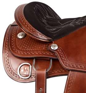 Y&Z - Juego de Silla de Montar Western de Cuero Genuino de Primera Calidad para Caballos de Rancho, Modelo LTR_WAD_WS_268, Tamaño de Asiento de 14 a 18 Pulgadas, Varios Colores - Product Image 4