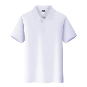2025 unisexe coupe ajustée Golf pour Polo col rond Logo personnalisé respirant uni coton Polyester côtes manchette basculement grande taille hommes Jersey - Product Image 3