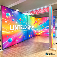 Stand d'exposition modulaire portable rétroéclairé pour salon professionnel, système de construction de stand, boîte lumineuse publicitaire SEG pour exposition