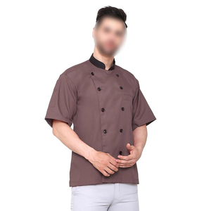 เสื้อเชฟผู้ชายคุณภาพสูงสั่งทำขายส่ง พร้อมปักโลโก้ตามต้องการ สำหรับร้านอาหารและบาร์ - Product Image 2