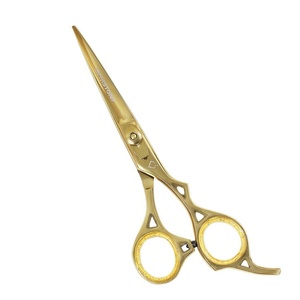 Ensemble de ciseaux de barbier professionnels en acier inoxydable de 6,5 pouces, lames de coupe et d'éclaircissage, poignée moyenne pour droitiers, pour la coupe de cheveux - Product Image 5