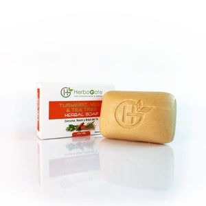 Jabón Herbal de Cúrcuma, Neem y Árbol de Té, Barra de Belleza Herbal Diseñada para una Limpieza Profunda de la Piel, Frescura y Bienestar Natural - Product Image 1
