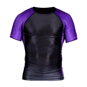 Rashguard de Manga Corta Personalizado para Entrenamiento, Ropa de Lucha Profesional para Hombre, Venta al Por Mayor de Fabricantes - Product Image 4