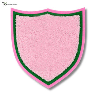 Unique Style Custom Made Chenille Embroidery <b>Patches</b> Solid Color Lightweight Chenille <b>Patches</b> For Sale - Product Image 1