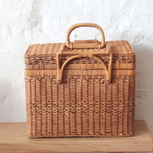 Sac en rotin pour voyage, panier fait main, valise en fibres naturelles, fournitures en gros - Product Image 4