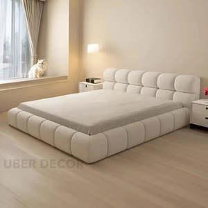 Naptide-Lit à bulles queen size contemporain en peluche pour intérieurs modernes - Product Image 3