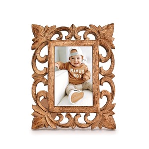 Cadre photo en bois de Sheesham sculpté, Art déco, luxe, vente en gros, Inde - Product Image 2
