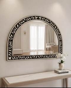 Hot selling Modern Design Bone Inlay <b>Mirror</b> Frame MDF Board MOP Inlay <b>Rectangle</b> Shape <b>Mirror</b> Frame <b>Wall</b> Decor Photo Frame - Product Image 4