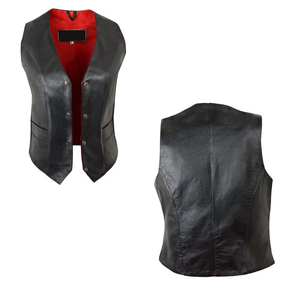 Chaleco de lona sin mangas con bolsillos laterales, talla grande, elegante, gótico, de doble botonadura y cuello en V, ligero y con estilo para mujer - Product Image 3