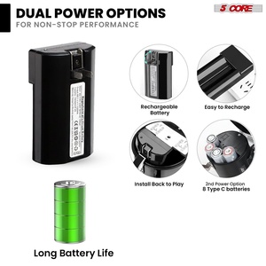 Megáfono de 5 Núcleos con Altavoz de 50W, Bluetooth, Sirena, Volumen Ajustable, Sistema de PA Portátil - Product Image 5