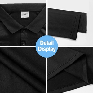 Polo de golf à manches longues pour homme, séchage rapide, évacuation de l'humidité, léger, sport, fitness, décontracté, col classique, dernier design - Product Image 2