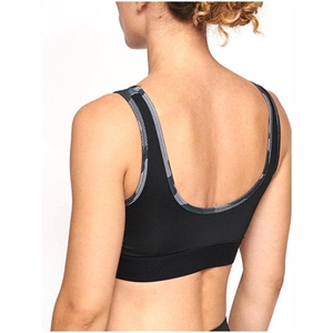 Soutien-gorge de sport camouflage pour femme, dos nageur, maintien moyen, avec empiècements en maille respirante, idéal pour l'entraînement et le fitness - Product Image 3