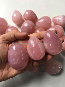 NATURAL ROSE QUARTZ YONI EGG <b>MASSAGE</b> <b>WAND</b> for REIKI HELING GEMSTONE MEDITATION METAPHYSICAL DECORATIVE YONI EGG WHOLESALE RATE - Product Image 3