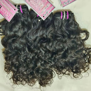 Lots de Cheveux Humains Indiens Remy Bruts Non Traités, Cuticules Alignées, Double Trame Faite à la Machine, Ondulation Naturelle, Toutes Couleurs - Product Image 1