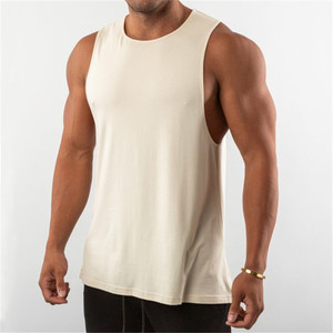 Factory High Quality Mens Plain Color Gym Breathable Quick Dry Mesh <b>Vest</b> Bodybuilding <b>Stringer</b> Tank Top Train Active Wear - Product Image 6