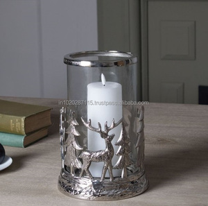 Portavelas votivo de hierro duradero hecho a mano, perfecto para interiores de casas de campo rústicas y diseños de mesas festivas - Product Image 4