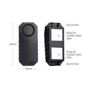 New 113dB Wireless <b>Remote</b> <b>Control</b> <b>Vibration</b> Sensor Anti Theft Alarm IP67 Security System for Bicycle E-Bike Motorcycle Scooter - Product Image 3